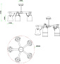 картинка Потолочная люстра на штанге Thomas A7032PL-5WH от магазина BTSvet