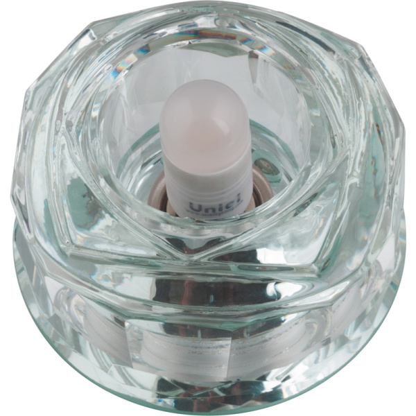 Встраиваемый светильник со светодиодной подсветкой Luciole DLS-L119 G9 GLASSY/CLEAR/RGB