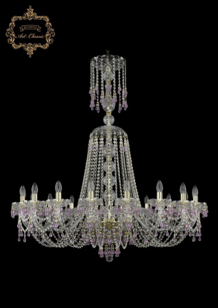 Хрустальная подвесная люстра 11.24.18.400.XL-125.Gd.V7010