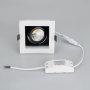 картинка Светильник встраиваемый LED CL-KARDAN-S102x102-9W Warm (WH-BK, 38 deg) (Arlight, IP20 Металл, 3 года) 024126 от магазина BTSvet