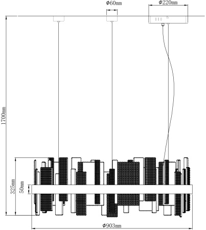 картинка Подвесной светильник Lotta WE460.02.023 от магазина BTSvet
