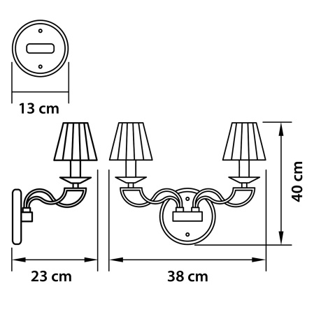 картинка Бра из хрусталя ALVEARE 702624 от магазина BTSvet