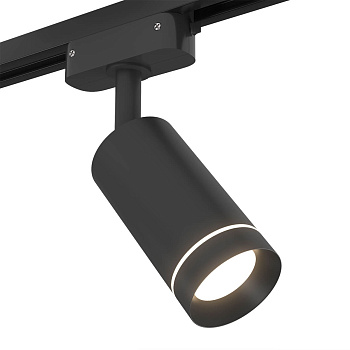 Трековый светодиодный светильник LTB39 для однофазного шинопровода Glory Черный 7W 4200K