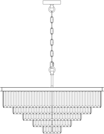 картинка Подвесная люстра Revero MOD085PL-12CH от магазина BTSvet