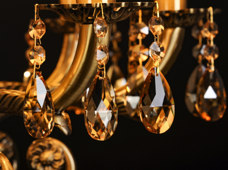 картинка Подвесная люстра Sylvia L.8110-8BR CRISTAL-SHADE от магазина BTSvet