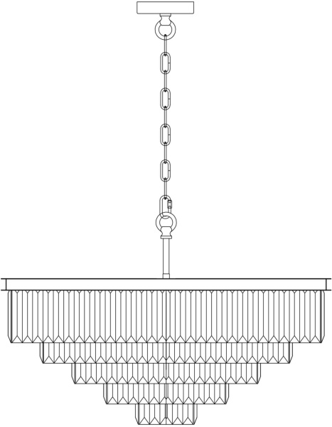 картинка Подвесная люстра Revero MOD085PL-12CH от магазина BTSvet