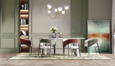 картинка Люстра потолочная на штанге Aura MOD016PL-06BS от магазина BTSvet