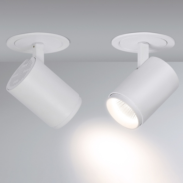 картинка LED спот встраиваемый LGD-LUMOS-R76-16W Warm3000 (WH, 20 deg) (Arlight, IP20 Металл, 3 года) 023700 от магазина BTSvet