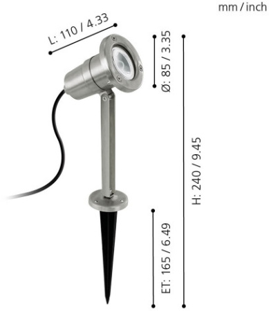 картинка Грунтовый светильник Nema 94111 от магазина BTSvet