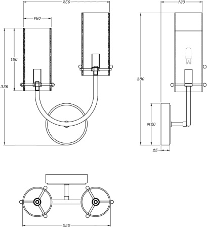 картинка Бра Arco MOD223WL-02BS1 от магазина BTSvet