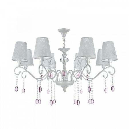 картинка Подвесная люстра с хрусталем Adelaide FR2306-PL-08-W от магазина BTSvet