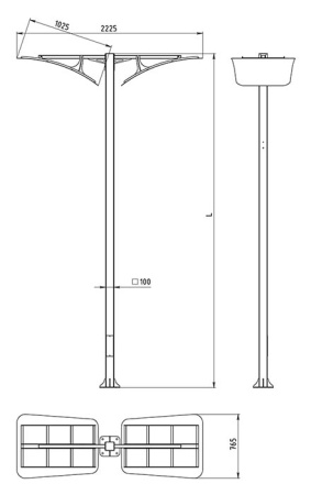 картинка Наземный светильник светодиодный Sky 560-42/w-50 IP65 от магазина BTSvet