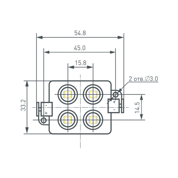 картинка Модуль герметичный ARL-LM5050-4L-12V Green (Arlight, Закрытый) 020623 от магазина BTSvet