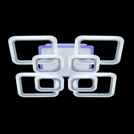 картинка Потолочная люстра светодиодная с пультом и управлением смартфоном регулировкой цветовой температуры и яркости RGB Марсель Смарт CL232A180E от магазина BTSvet