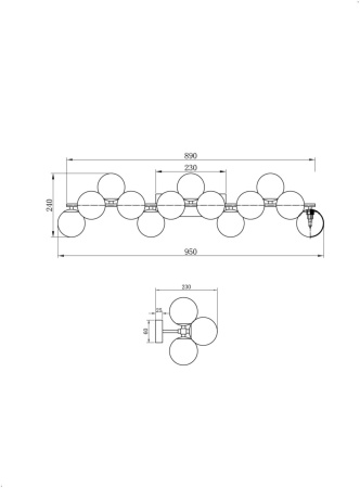 картинка Бра Dallas MOD545WL-13G от магазина BTSvet