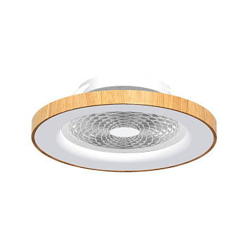 Потолочный светильник светодиодный диммируемый с вентилятором и пультом свето-шумовым датчиком управлением смартфоном и регулировкой цветовой температуры Tibet 7126