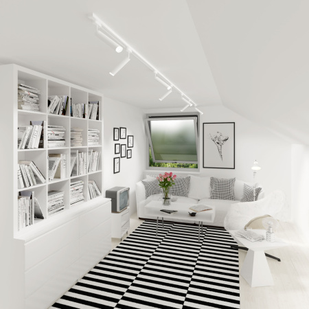 картинка Трековый светодиодный светильник Oskar Белый 10W 4200K (LTB28) от магазина BTSvet