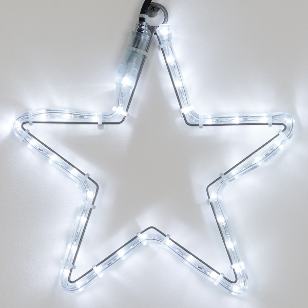 картинка Световая фигура светодиодная ARD-STAR-M1-295x275-36LED White (230V, 2.5W) (Ardecoled, IP65) 034248 от магазина BTSvet