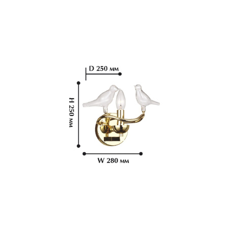 картинка Бра Pajaritos 1750-1W от магазина BTSvet