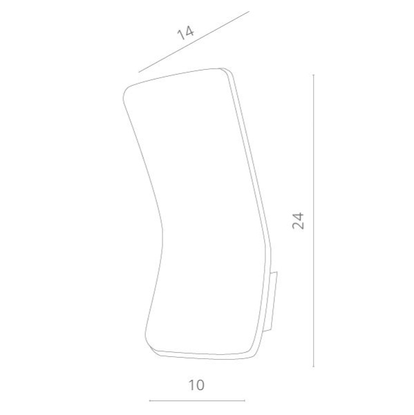 картинка Настенный светильник светодиодный уличный A8053AL-1WH от магазина BTSvet