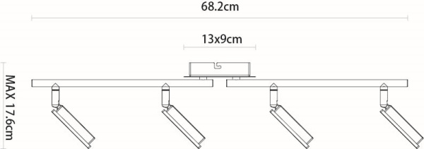картинка Спот светодиодный на штанге Kerstin 56138-4 от магазина BTSvet