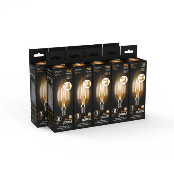 картинка Лампочка LED Filament Candle E14 7W 2700К 1/10/50 103801107 от магазина BTSvet