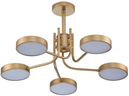 картинка Потолочная люстра на штанге Skylar 10258/5 LED*44W Champagne gold от магазина BTSvet