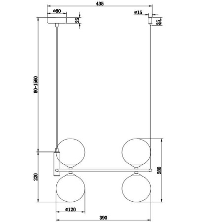 картинка Подвесной светильник Ring MOD013PL-04W от магазина BTSvet