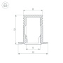 картинка Профиль SL-MINI-8-H12-F12-2000 ANOD (Arlight, Алюминий) 023715 от магазина BTSvet