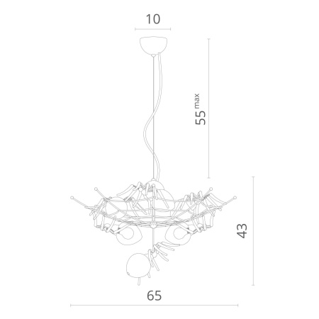 картинка Подвесная люстра 1308/02 SP-6 от магазина BTSvet
