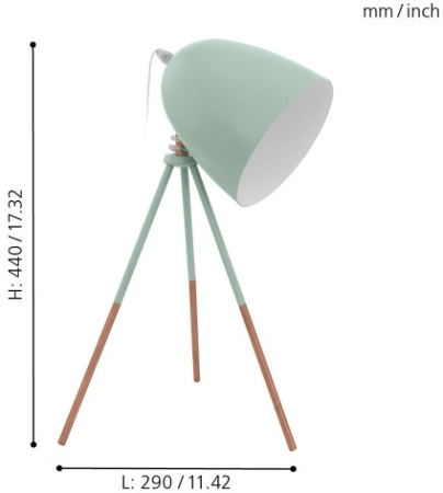 картинка Интерьерная настольная лампа DUNDEE 49337 от магазина BTSvet