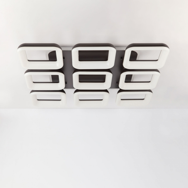 картинка Потолочная люстра светодиодная с управлением смарфоном и пультом регулировка яркости и цветовой температуры Паркер Смарт CL225A295E RGB от магазина BTSvet