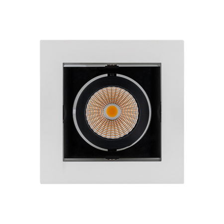 картинка Светильник встраиваемый LED CL-KARDAN-S102x102-9W Warm (WH-BK, 38 deg) (Arlight, IP20 Металл, 3 года) 024126 от магазина BTSvet