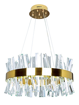Подвесная люстра хрустальная светодиодная с пультом и управлением смартфоном регулировка цветовой температуры и яркости ночной режим и таймер INNOVATION STYLE 83047