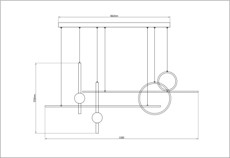 картинка Подвесной светильник Polaris A2610SP-85BK от магазина BTSvet