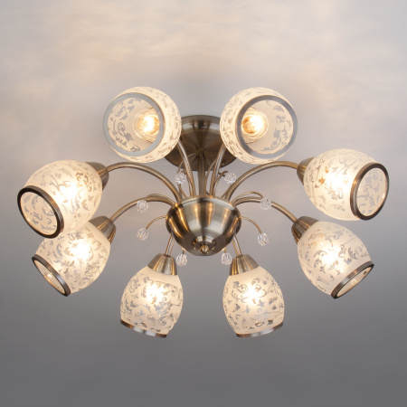 Потолочная люстра 30026/8 античная бронза