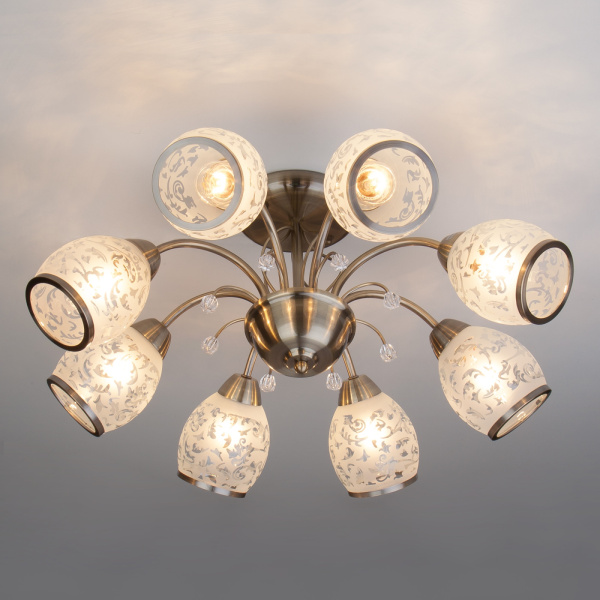 Потолочная люстра 30026/8 античная бронза