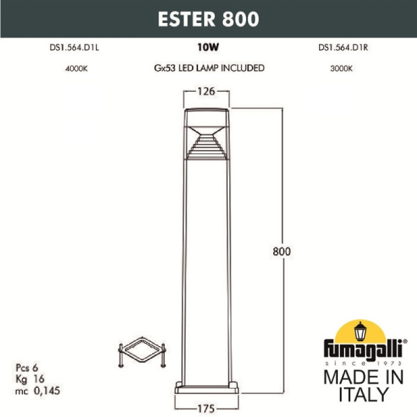 картинка Наземный светильник Ester 800 DS1.564.000.WXD1L от магазина BTSvet