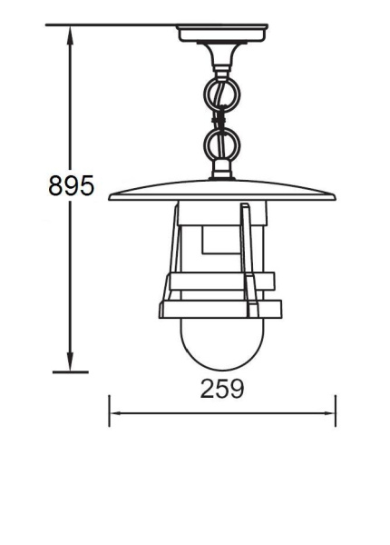 картинка Уличный подвесной светильник 68905 Bl от магазина BTSvet