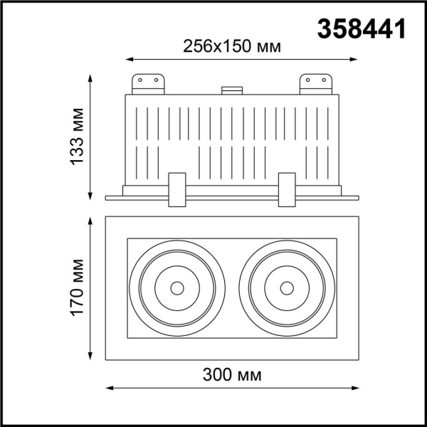 картинка Встраиваемый светодиодный светильник Gesso 358441 от магазина BTSvet