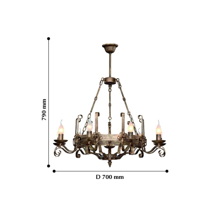 картинка Подвесная люстра Boulogne 2159-9P от магазина BTSvet