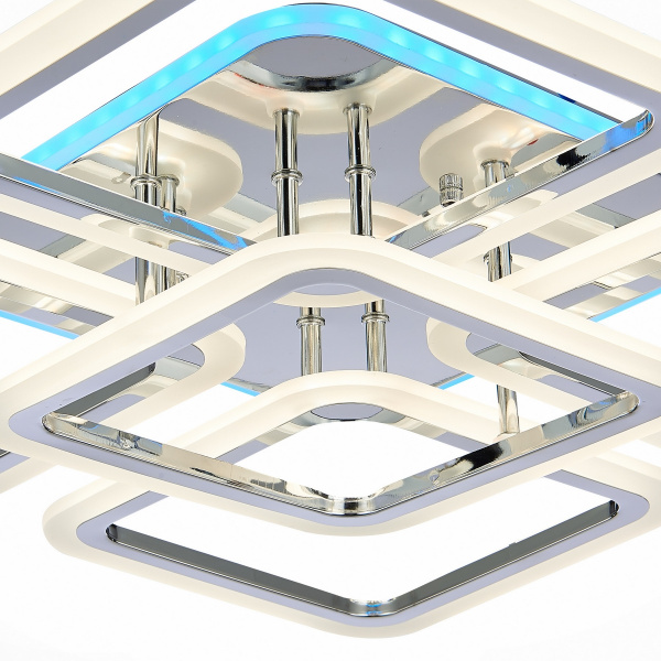 картинка Потолочная люстра светодиодная с пультом и управлением смартфоном регулировкой цветовой температуры и яркости ночным режимом Qutro SLE200412-05 от магазина BTSvet