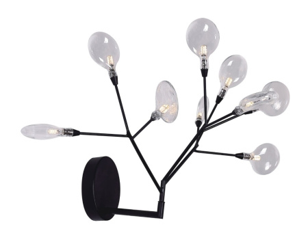 Светодиодное бра EVITA AP9 BLACK/TRANSPARENT