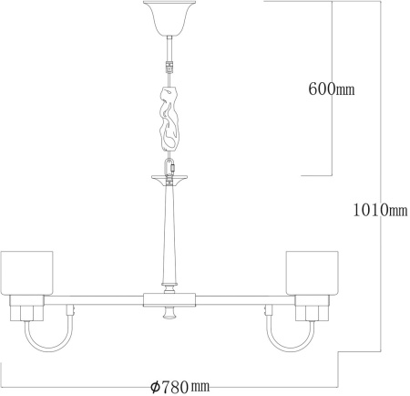 картинка Подвесная люстра Элла 483015108 от магазина BTSvet