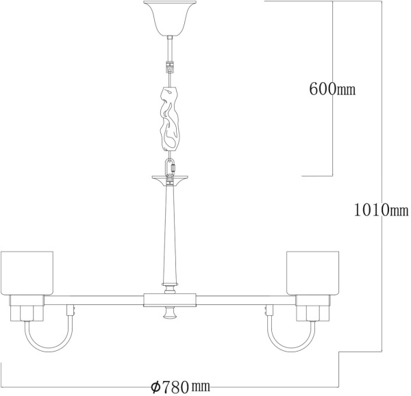 картинка Подвесная люстра Элла 483015108 от магазина BTSvet