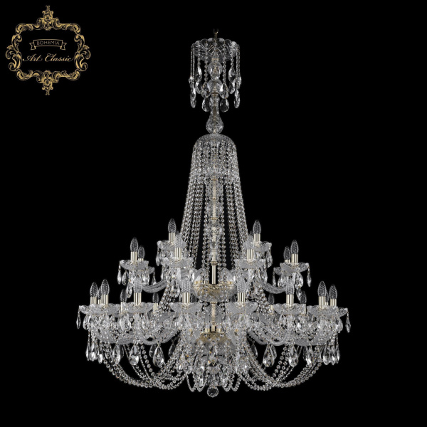 Хрустальная подвесная люстра 11.21.16+8+4.400.2d.XL-160.Gd.Sp