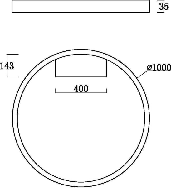 картинка Потолочный светильник светодиодный Rim MOD058CL-L65B3K от магазина BTSvet