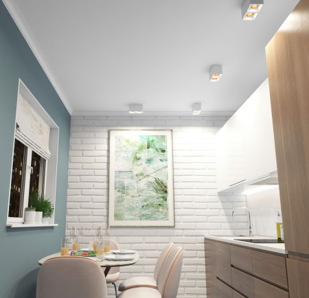 картинка Накладной светильник светодиодный DK3085-WH+BR от магазина BTSvet