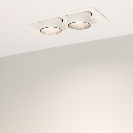 картинка LED спот встраиваемый LTD-PULL-S110x210-2x10W Day4000 (WH, 24 deg, 230V) (Arlight, IP20 Металл, 5 лет) 031361 от магазина BTSvet