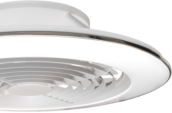 картинка Потолочная люстра светодиодная с вентилятором с пультом и управлением смартфоном регулировкой цветовой температуры и яркости Alisio 7490 от магазина BTSvet